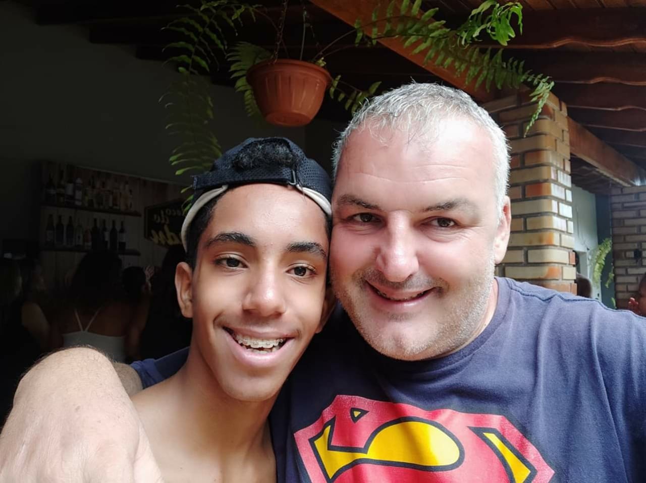 Adilson e seu filho Ângelo Gabriel/ Arquivo Pessoal