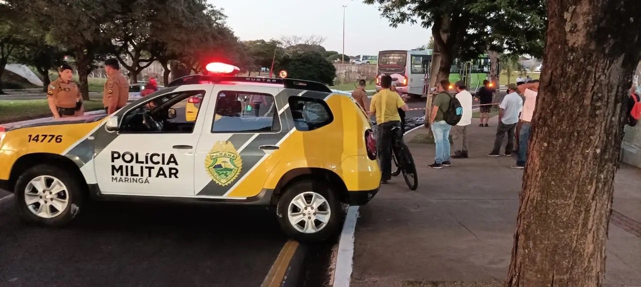 Acidente foi na avenida Tuiuti na alça de acesso para a avenida Colombo. Foto: Equipe GMC