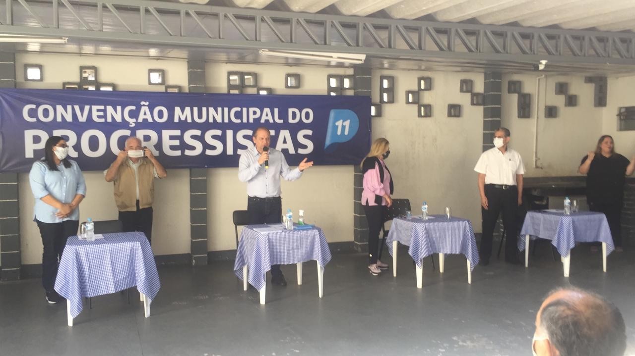 Convenção do Progressistas em Maringá nesta segunda-feira (31) - Foto: Luciana Peña/CBN Maringá