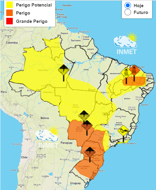 Reprodução: Inmet