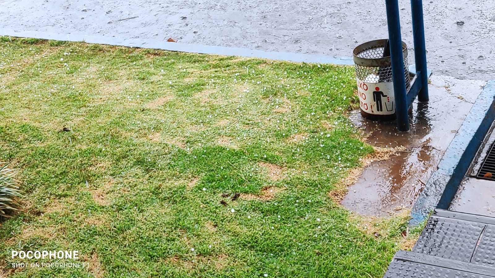 Chuva de granizo atingiu Marialva. Foto: Defesa Civil de Maringá