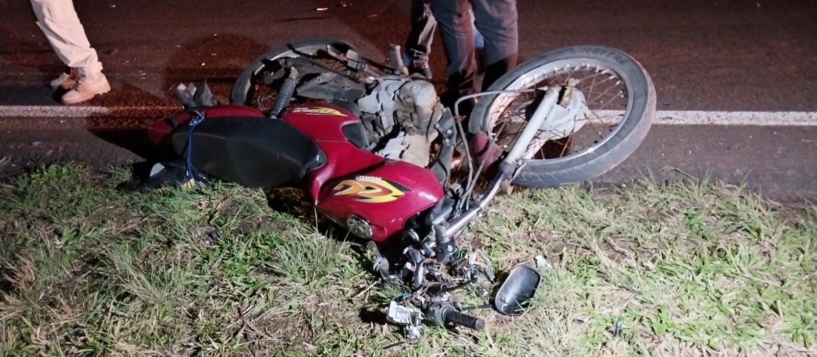 Motociclista morre em acidente na BR-376 em Maringá, próximo ao distrito de Iguatemi