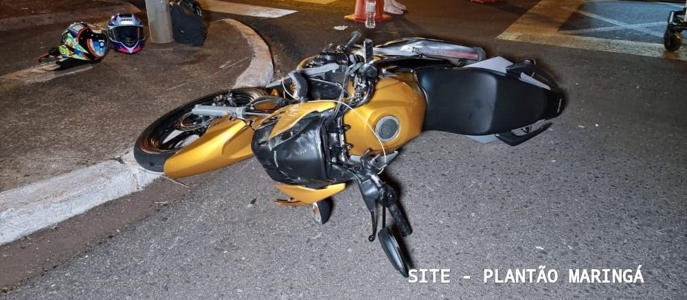 Motociclista de 22 anos sofre acidente grave em Maringá e precisa ser intubado