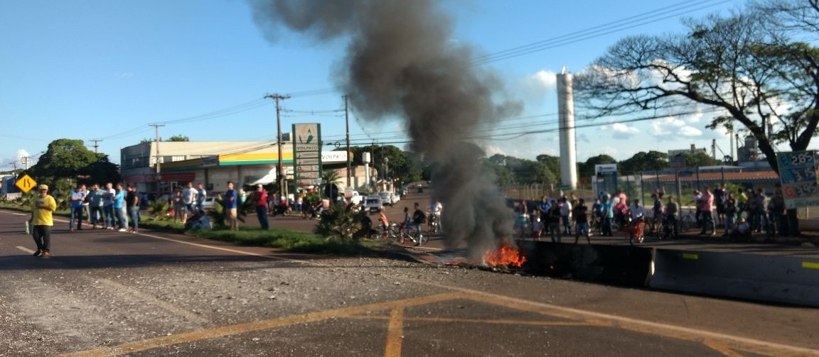 Fim do protesto na Avenida Colombo