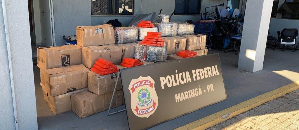 PF apreende 1,2 tonelada de maconha e 4 kg de crack em Cianorte