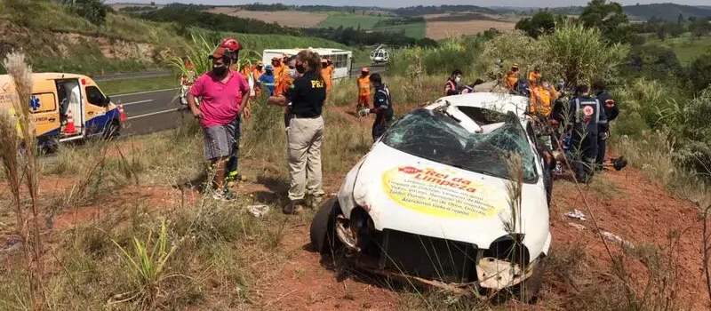 Jovem morre após carro capotar na BR-376, em Mandaguari