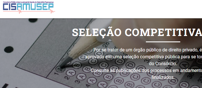 Cisamusep abre inscrições para Seleção Competitiva Pública