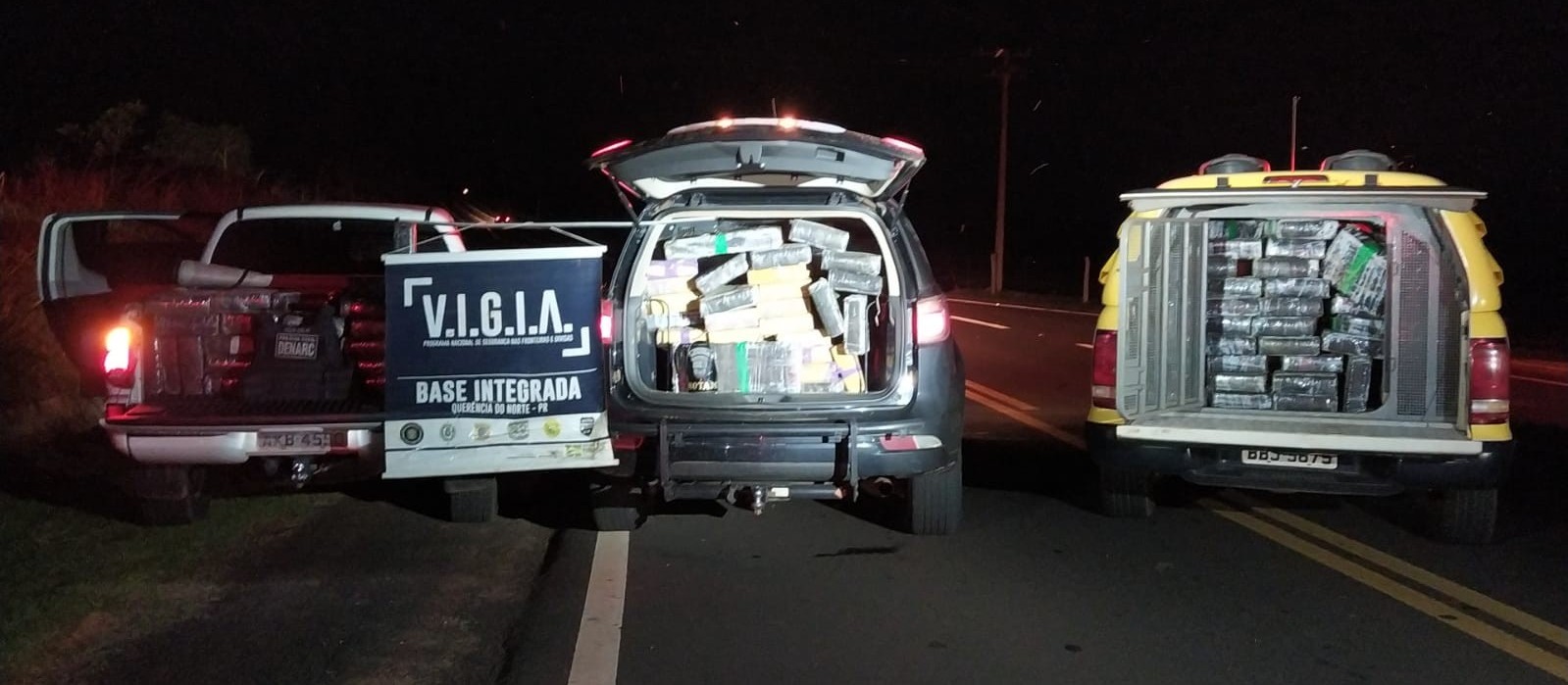 Denarc localiza porto clandestino de drogas e apreende 1,2 tonelada de maconha