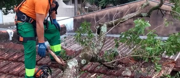 Temporal no fim de semana deixa três bairros de Maringá sem energia