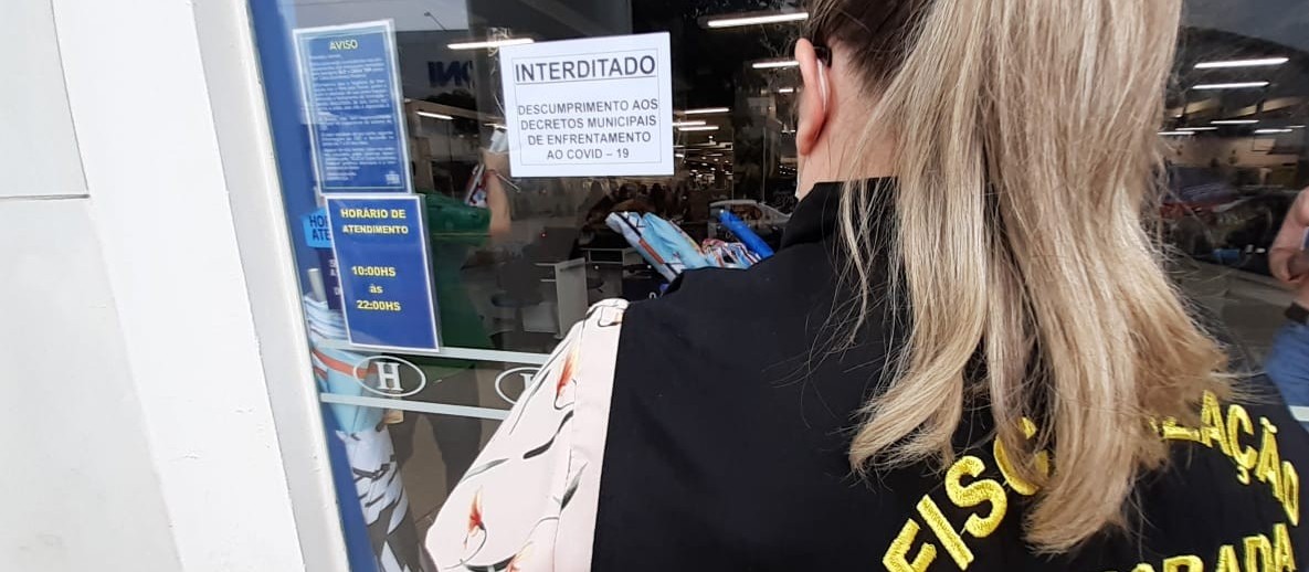 Loja de Maringá descumpre ordem de interdição e é fechada por mais 7 dias