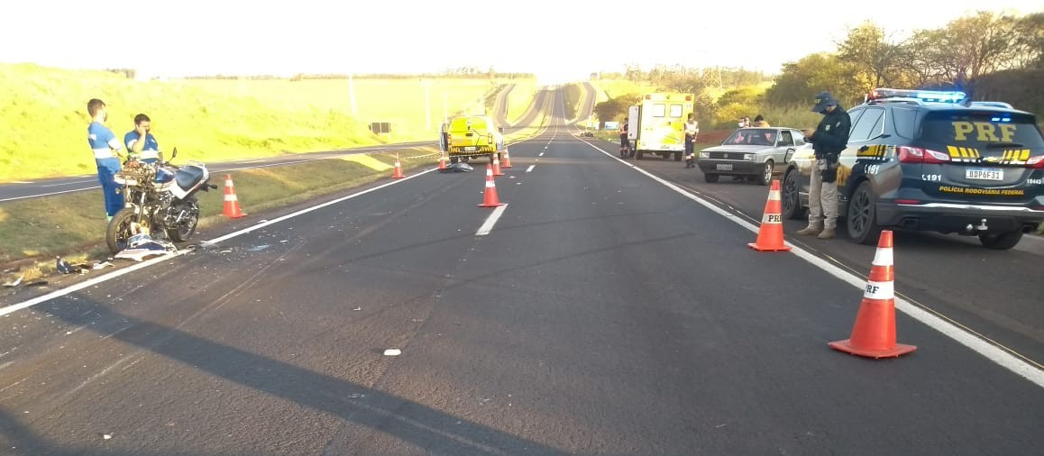 Motociclista de 42 anos morre em acidente na BR-376