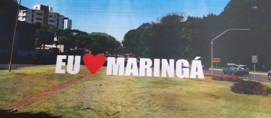  Letreiro “Eu Amo Maringá” será instalado perto do Parque do Ingá