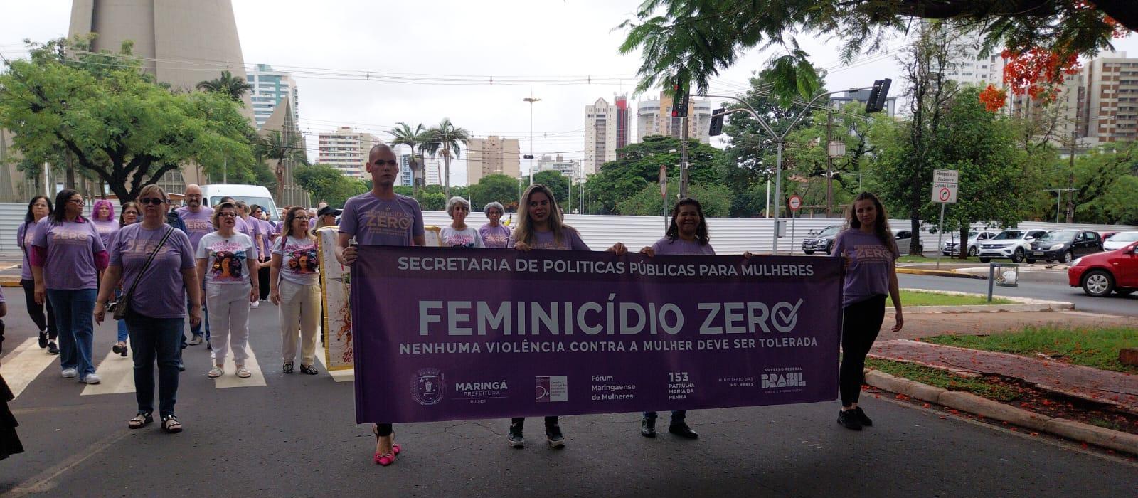 Caminhada marca luta pelo Feminicídio Zero