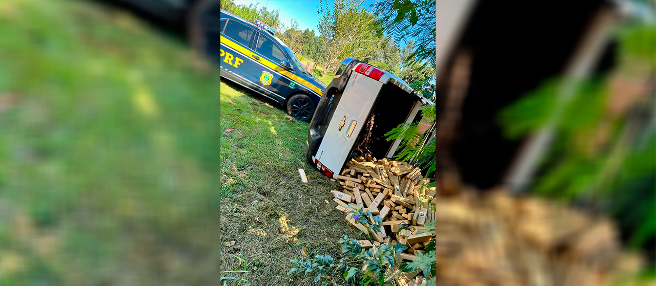 PRF apreende uma tonelada de maconha em Farol