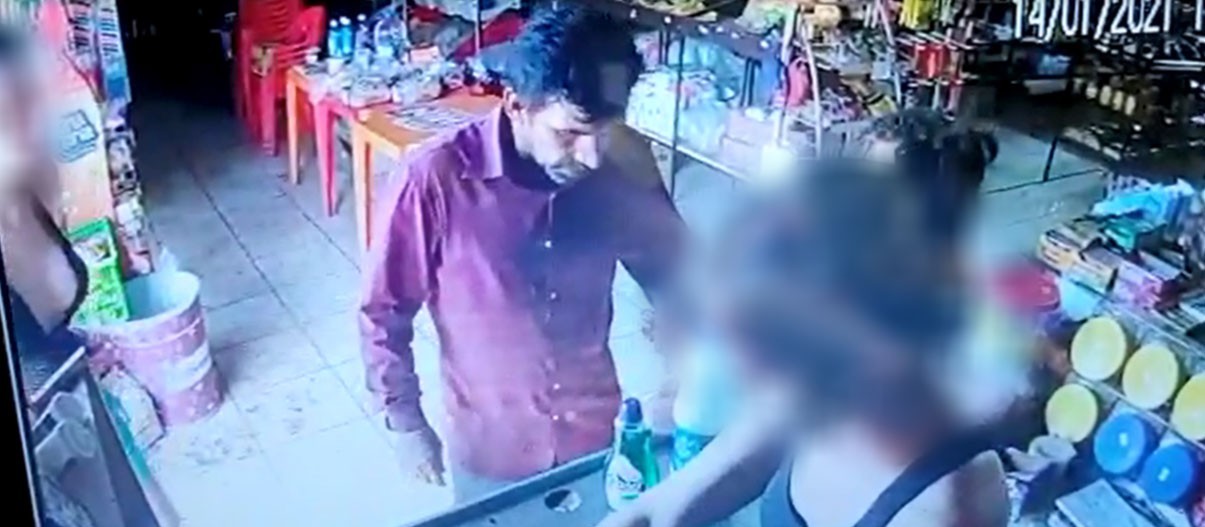 Polícia Civil tenta identificar homem que retirou uma criança à força de um supermercado em Paiçandu