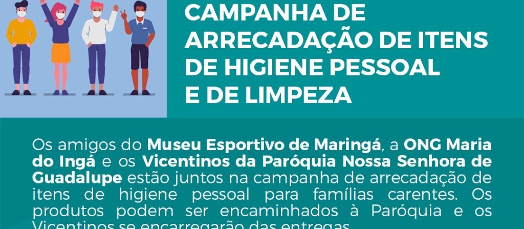 Entidades se unem em campanha para arrecadar itens de higiene pessoal para doações