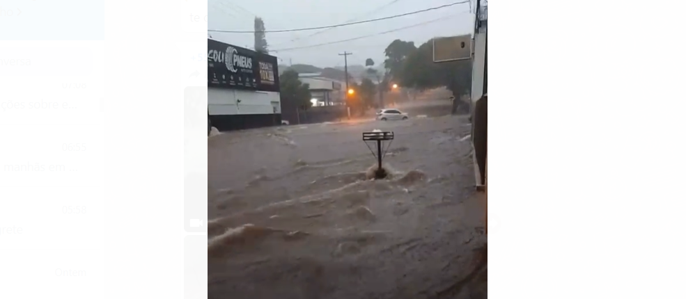 Chuva forte e rápida atinge Nova Esperança e deixa estragos