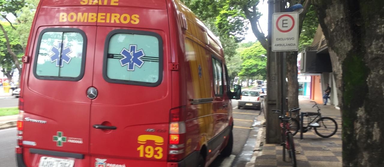 Ônibus atropela ciclista em Maringá