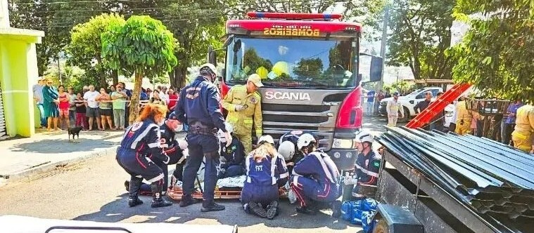 Empresário é socorrido em estado grave após choque elétrico de 13 mil volts em Mandaguaçu