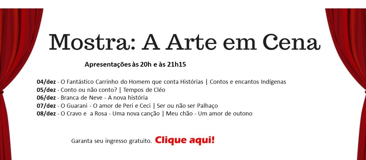 Mostra 'A arte em cena' segue até sexta-feira (08)