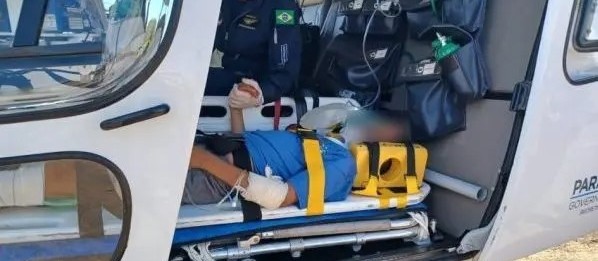 Criança é socorrida de helicóptero após ser atropelada em Maringá