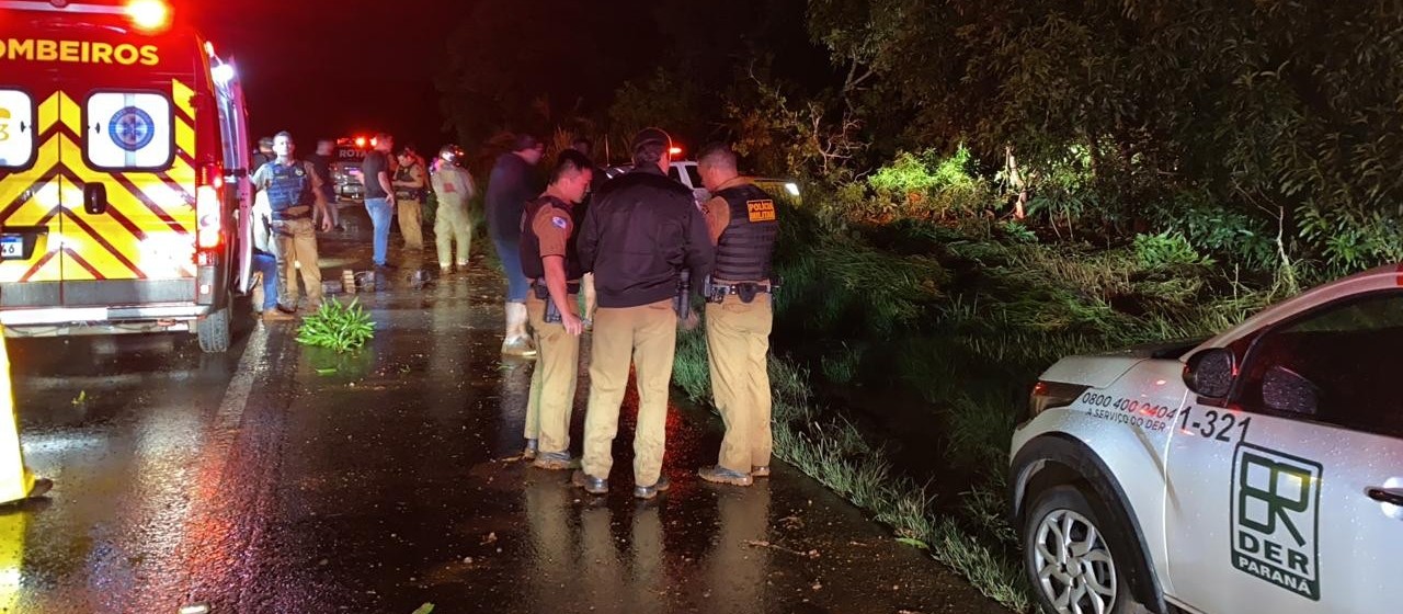 Policial Militar morre em acidente com viatura na BR-369, em Uraí