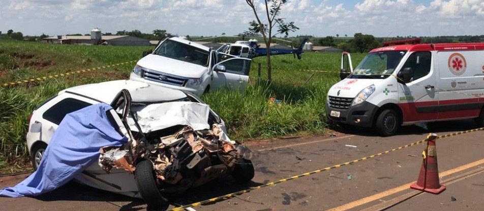 Duas pessoas morrem em acidente na PR-340