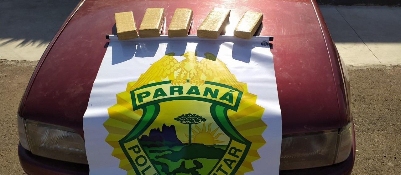 Policiais rodoviários apreendem quatro quilos de maconha