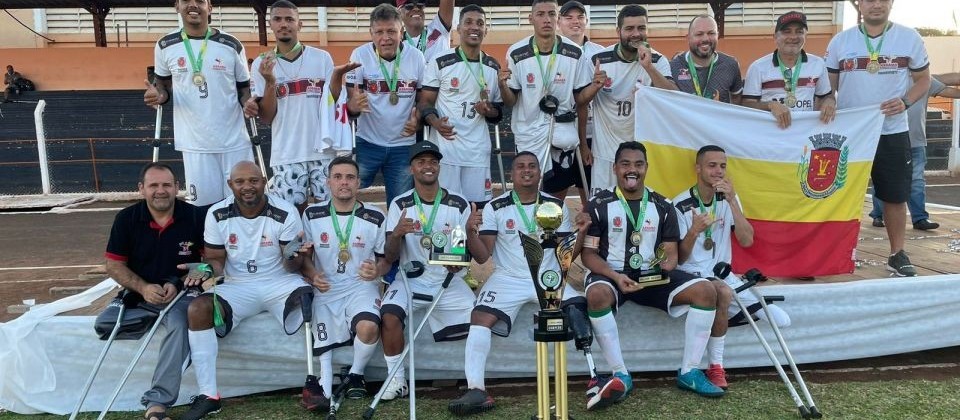 Maringá é campeã da Copa do Brasil de futebol para amputados