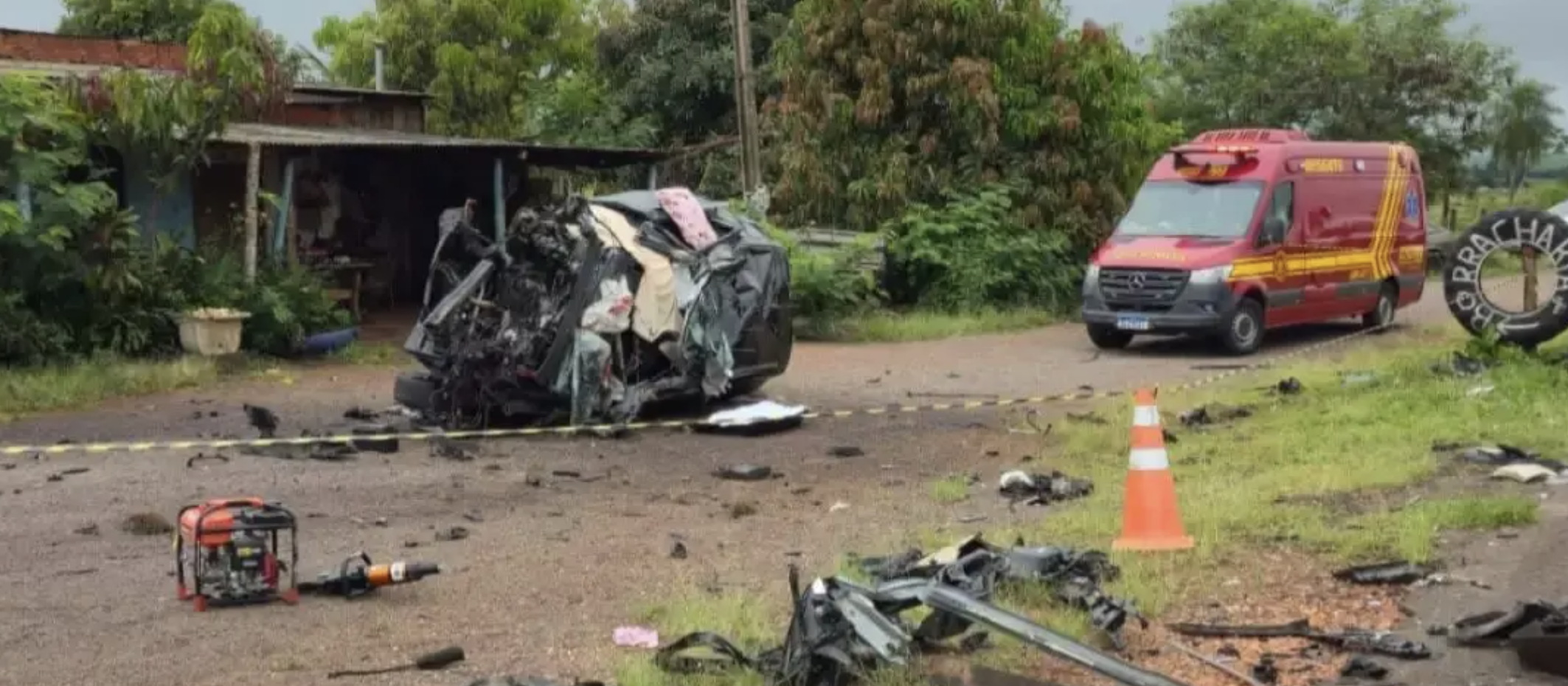 Mãe e filha de Maringá morrem em acidente grave na BR-487