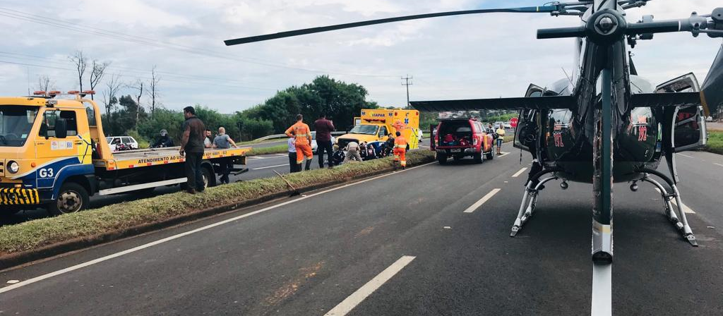 Trabalhador fica gravemente ferido ao ser atropelado na BR-376