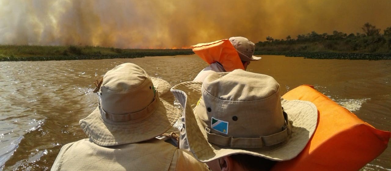 Fogo se alastra ainda mais no Parque Nacional de Ilha Grande