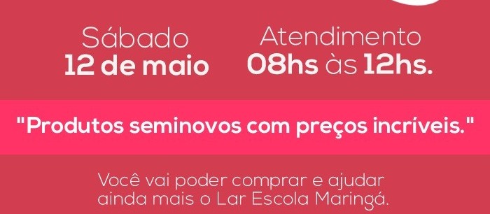 Lar Escola realiza bazar especial