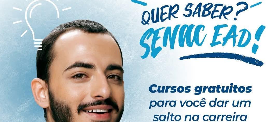 Senac oferta 3.500 vagas gratuitas em cursos EAD