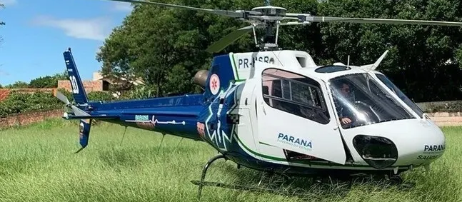 Criança é trazida de helicóptero a Maringá após ser picada por escorpião  