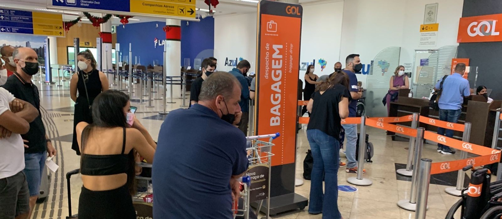 Confusão no aeroporto de Maringá