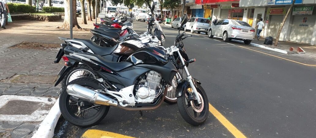 Vagas de motos são tiradas do centro