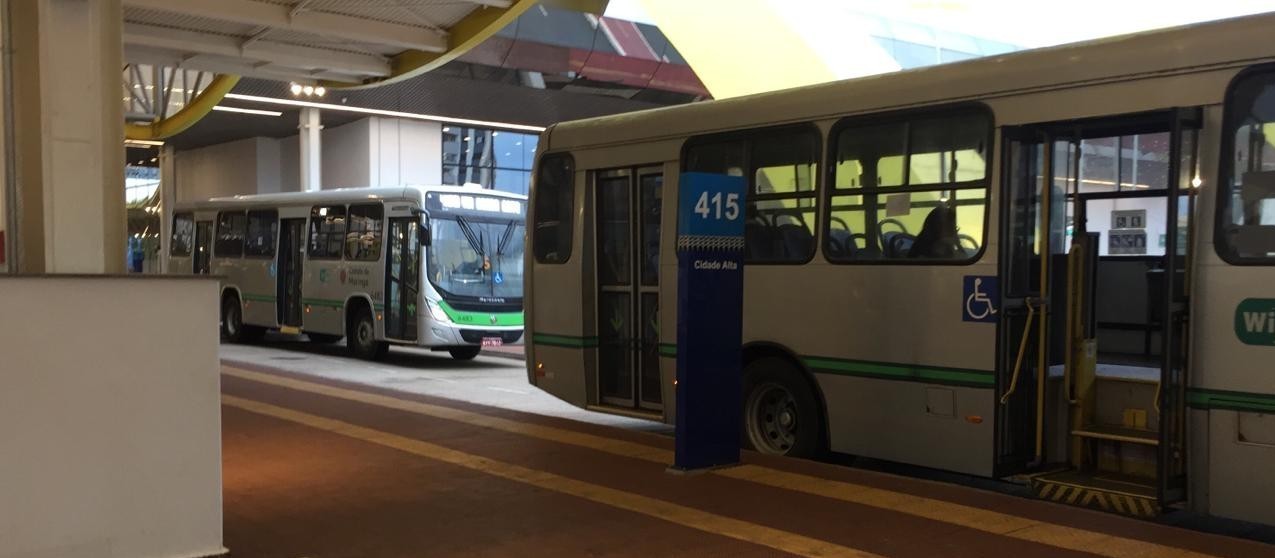 17% da frota do transporte coletivo de Maringá circulou nesta quinta-feira (11)