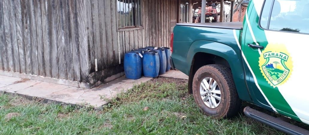 Polícia Ambiental apreende gasolina do Paraguai sendo vendida clandestinamente