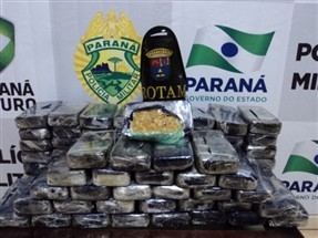 Polícia Rodoviária Estadual faz apreensão recorde de drogas na PR-323