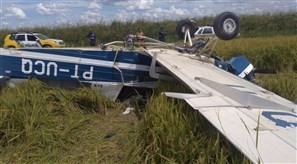 Piloto abandona avião monomotor após queda em Querência do Norte