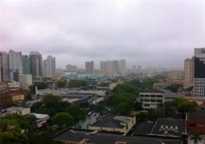 Depois de um longo período de estiagem a chuva chegou para valer a Maringá