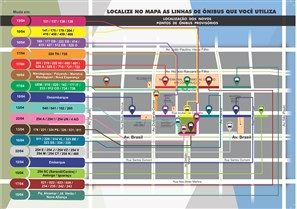 Pontos de embarque e desembarque do transporte coletivo em Maringá começam a mudar na segunda-feira (10)