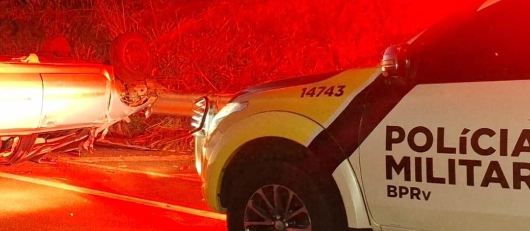 Motorista e passageira morrem em acidente na PRC-487