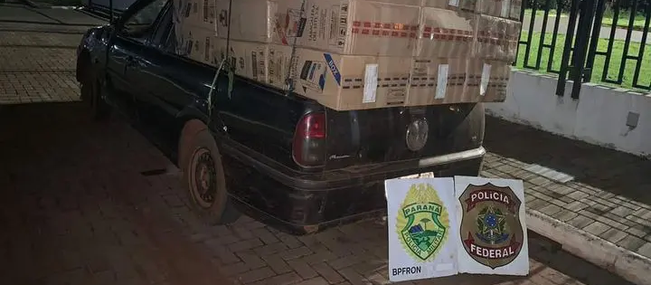 Polícia apreende 2.500 pacotes de cigarros contrabandeados em estrada da região