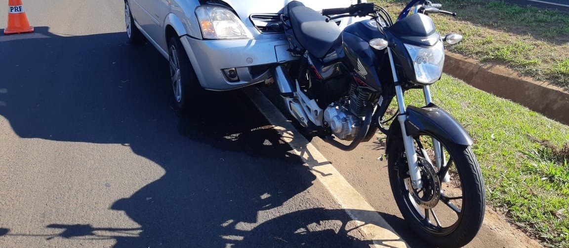 Motociclista fica gravemente ferido em acidente na BR-376