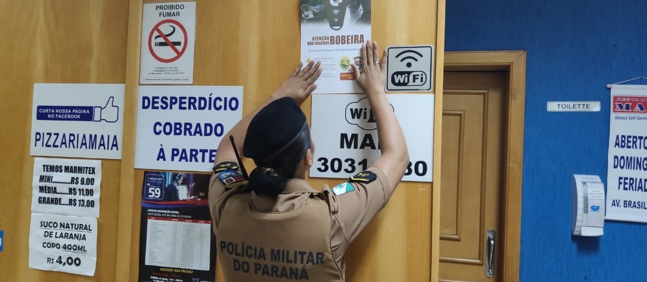 Polícia Militar realiza campanha de prevenção de furtos em veículos