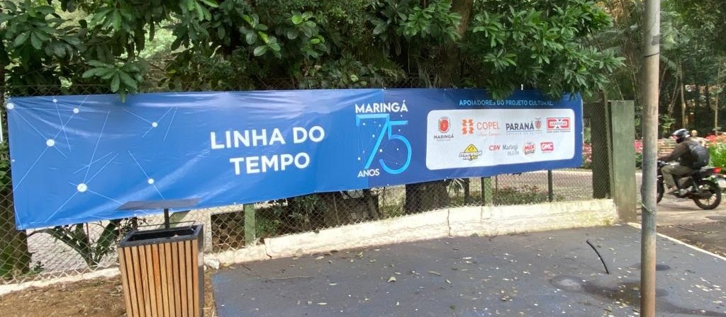 Linha do tempo: projeto inédito terá tour 360º pelos banners no entorno do Parque do Ingá