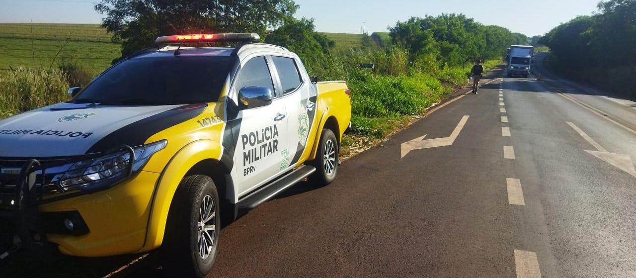 Passageira morre e motorista fica ferido em capotamento na PR-317