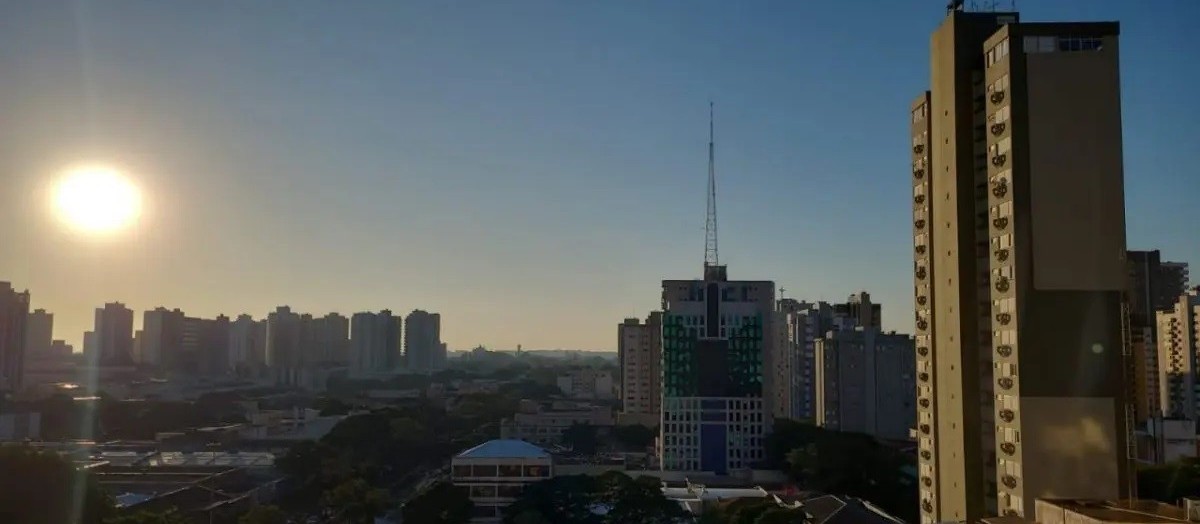 Máxima de 25ºC nesta quarta-feira (7) em Maringá